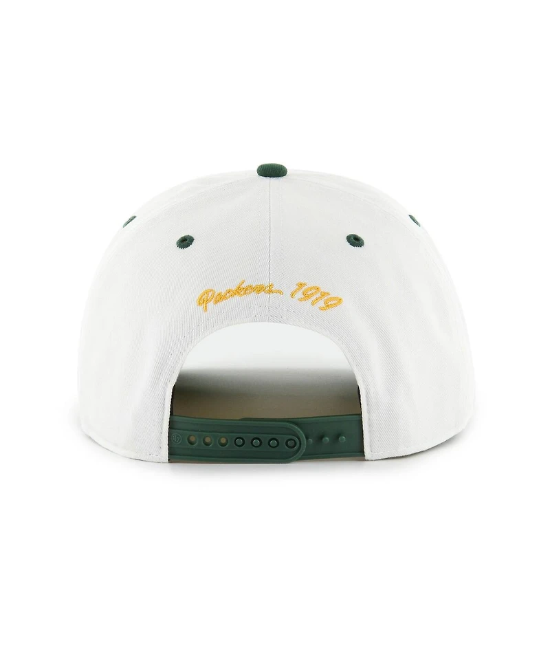 '47 Brand Men's White Green Bay Packers Soar Relaxed Hitch Adjustable Hat