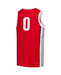Nike Big Boys and Girls Scarlet Ohio State Buckeyes Replica Basketball Jersey