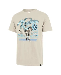'47 Brand Men's Natural Seattle Kraken Hockey Player Golden Age Scrum T-Shirt