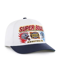 '47 Brand Men's White/Navy Nfl Multi-Team Throwback Dueling Logos Adjustable Hitch Hat