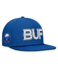 Fanatics Men's Royal Buffalo Sabres Authentic Pro Rink Team Code Snapback Hat