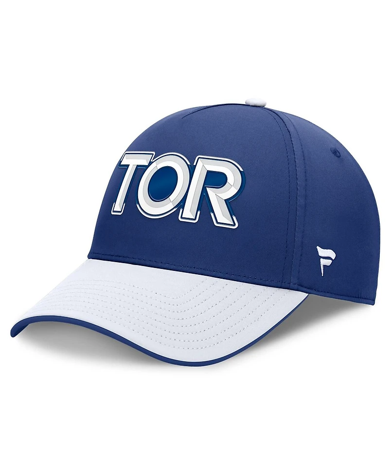 Fanatics Men's Blue/White Toronto Maple Leafs Authentic Pro Rink Team Code Flex Hat