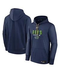 Nike Men's Navy Tampa Bay Rays Authentic Collection Therma-fit Hoodie