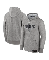 Nike Men's Heather Charcoal New York Yankees Authentic Collection Therma-fit Hoodie