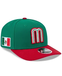 New Era Men's Green/Red Mexico Baseball 2026 World Baseball Classic 9SEVENTY Adjustable Hat