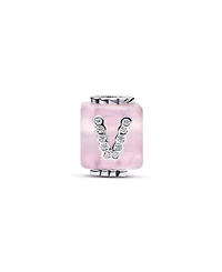 Pandora Pink Murano Glass Love Cube Charm