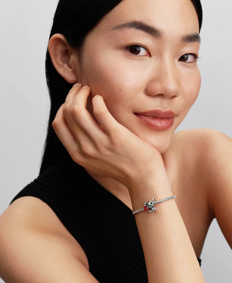 Pandora Disney Stitch Rose Murano Glass Charm