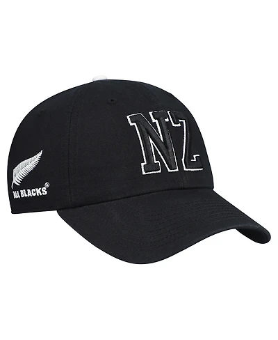 '47 Brand Men's Black All Blacks Generic Mass Clique Clean Up Adjustable Hat