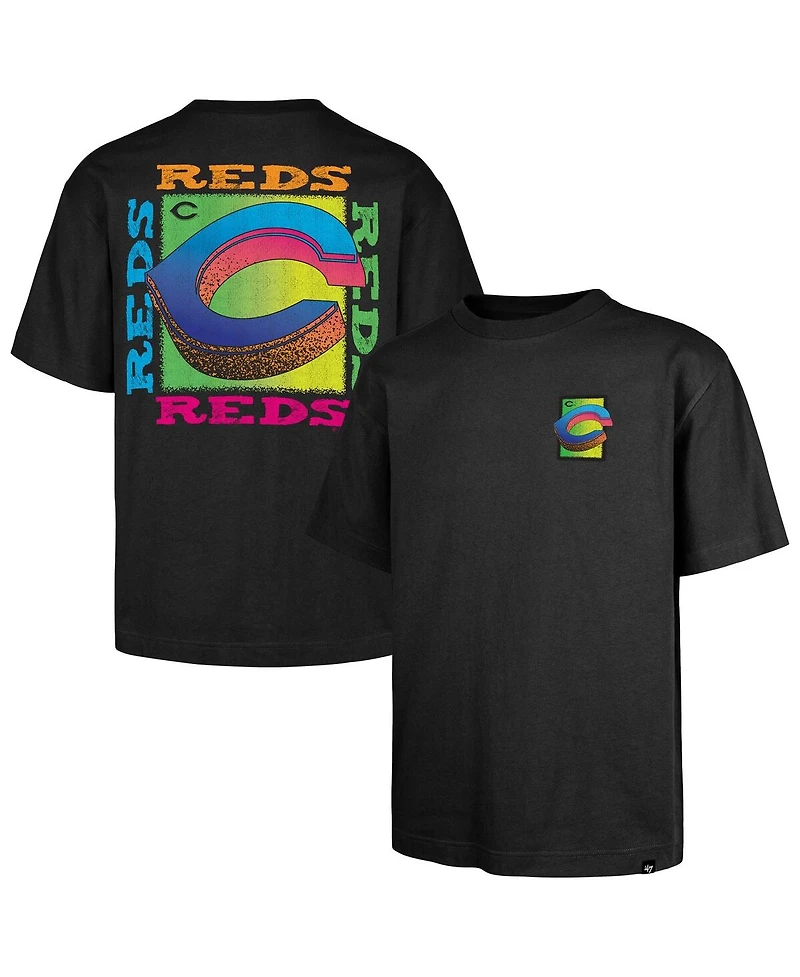 '47 Brand Men's Black Cincinnati Reds Sundale Foundation T-Shirt