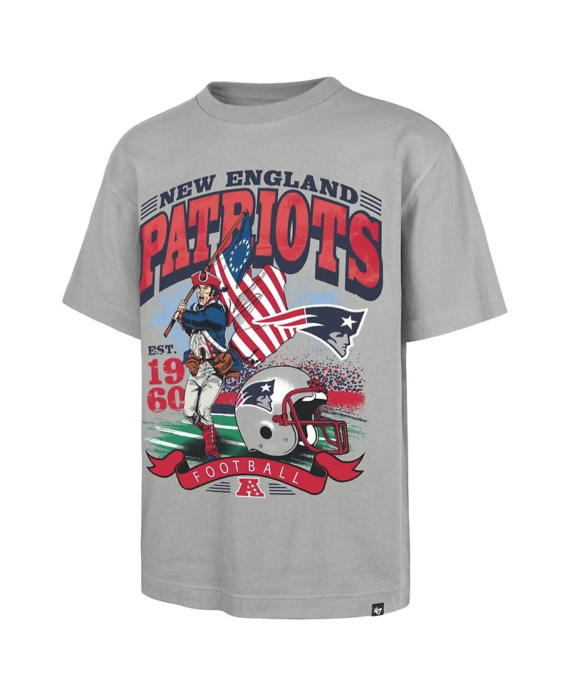 '47 Brand Men's Gray New England Patriots Regional Foundation T-Shirt