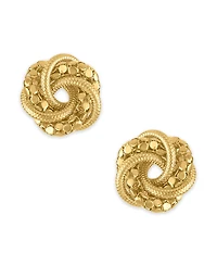 Macy's Textured Bead Stud Earrings in 10k Gold