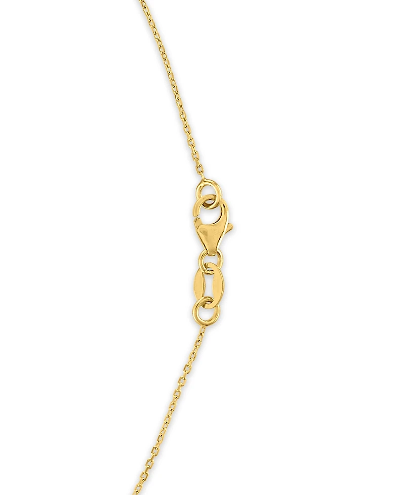 Macy's Multi Bead Station Necklace in 14k Gold