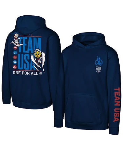 Outerstuff Big Boys and Girls Navy Team x Looney Tunes One for All Sport Hoodie