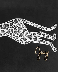 Juicy Couture Embroidered Velvet Cheetah Decorative Pillow, 18" x