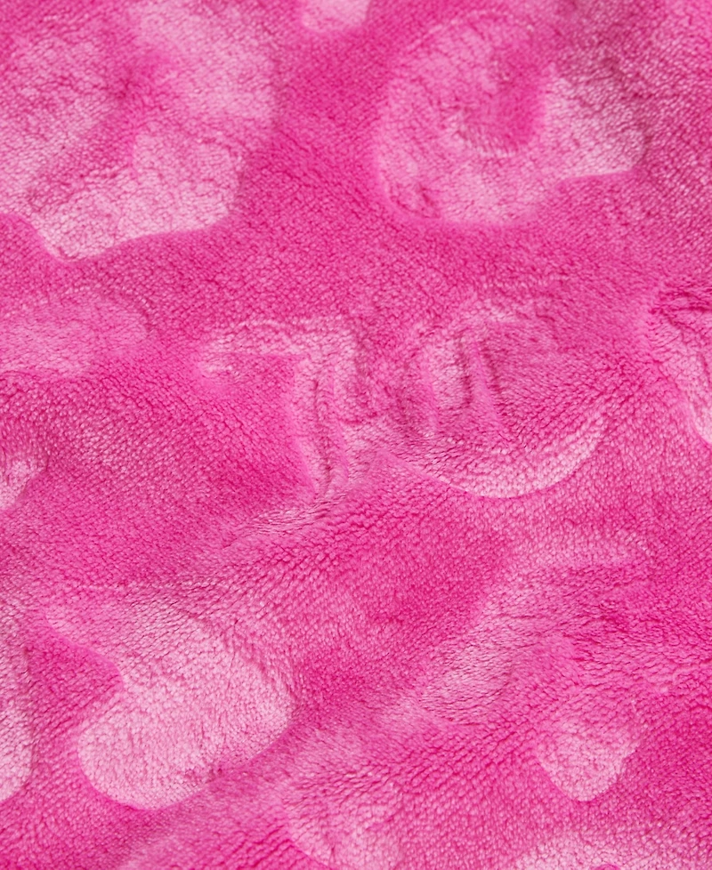 Juicy Couture Embossed Plush Oversized Throw, 60" x 70"