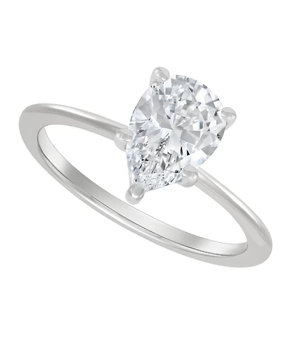 Igi Certified Lab Grown Diamond Solitaire Engagement Ring (1-1/2 ct. t.w.) 14k White Gold or Two Tone