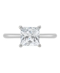 Igi Certified Lab Grown Diamond Solitaire Engagement Ring (2 ct. t.w.) 14k White Gold or Two Tone