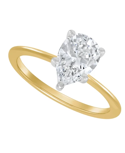 Igi Certified Lab Grown Diamond Solitaire Engagement Ring (1-1/2 ct. t.w.) 14k White Gold or Two Tone