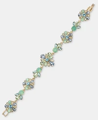 Marchesa Crystal Cluster Flower Flex Bracelet