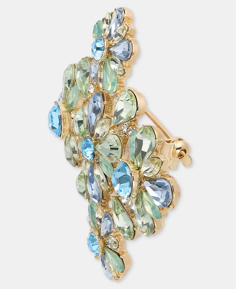 Marchesa Crystal Cluster Flower Pin