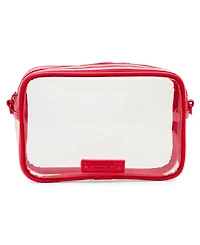 Madden Girl Ryann Clear Vinyl Small Camera Crossbody Bag
