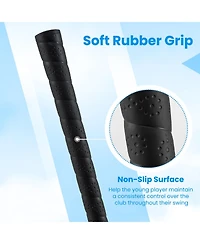 Mecale Junior Iron for Kids with Fiberglass Shaft & Headcover