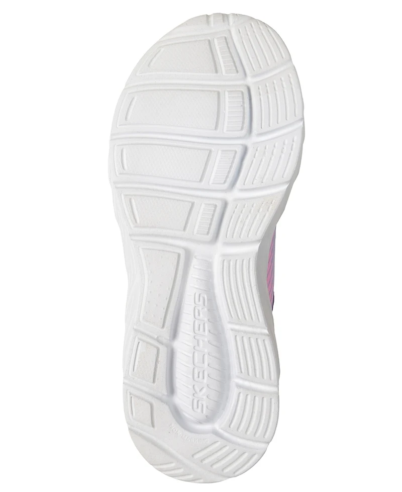Skechers Little Girls Boundless - Color Blitz Fastening Strap Casual Sneakers from Finish Line