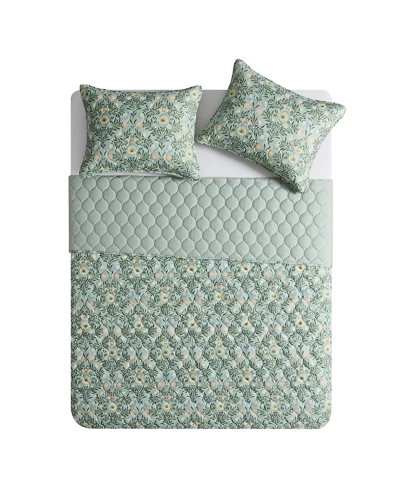 Vcny Home Mason Floral 3-Pc. Quilt Set