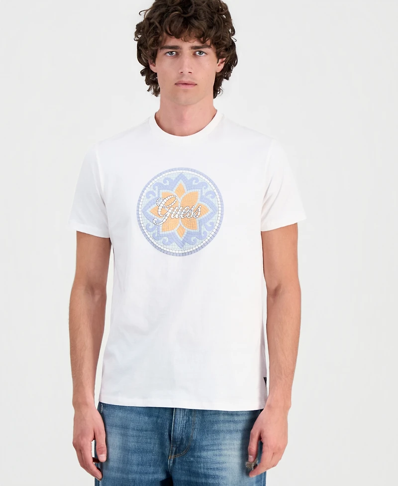 Guess Men's Mosaic Tile Graphic T-Shirt