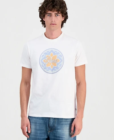Guess Men's Mosaic Tile Graphic T-Shirt