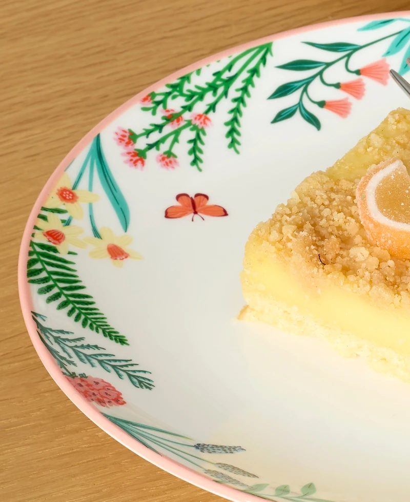 Oneida First Blooms Accent Plates, Set of 4, Service for 4