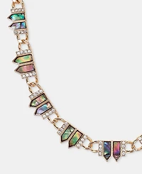 lonna & lilly Gold-Tone Chain Stone Frontal Necklace