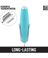 Milk Boss Milk Frother With Holster Stand