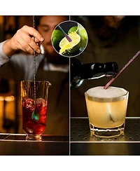 Premium 12 Inch Spiral Stainless Steel Cocktail Spoon