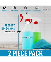 Leakproof Cleaning Spray Bottle Set (2 Pack 24oz)