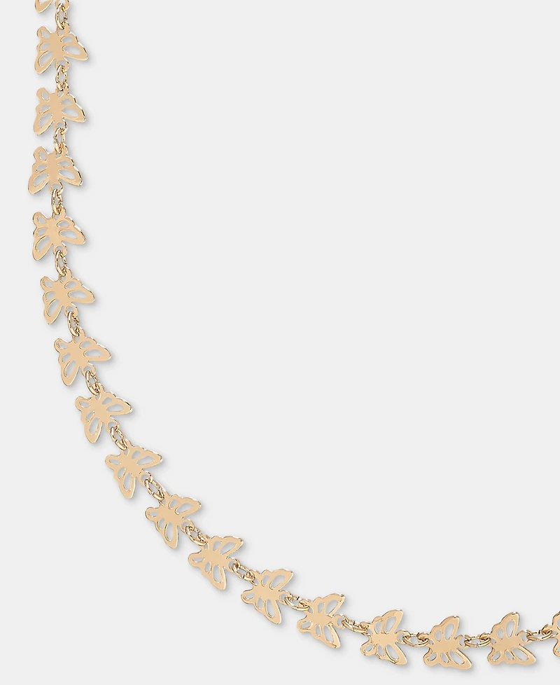 lonna & lilly Gold-Tone Butterfly Collar Necklace
