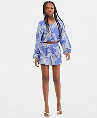 Guess Women's Dessi Embroidered Dolman-Sleeve Top