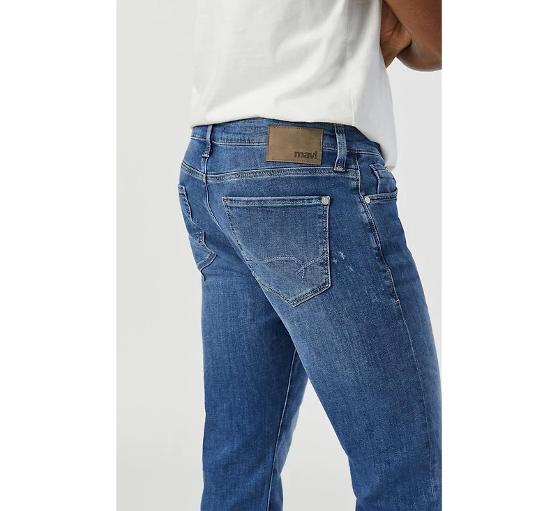 Mavi Jeans Men's Marcus Slim Straight Leg Mid Foggy Feather