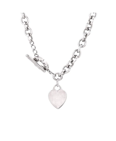 Pre-Owned Tiffany & Co Heart Tag Toggle Chain Necklace