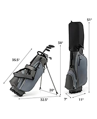 Mecale Men s Left-Handed Complete Golf Club Set with Stand Bag, Lightweight & Portable