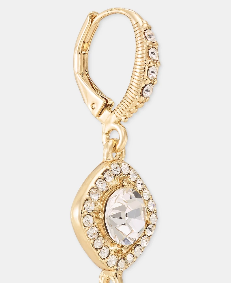 Givenchy Crystal Double Drop Earrings