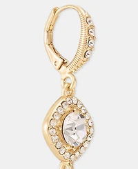 Givenchy Crystal Double Drop Earrings