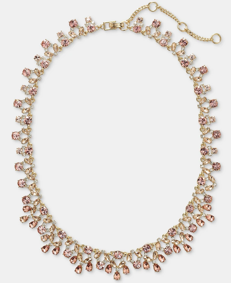 Givenchy Crystal Cluster Statement Necklace, 16" + 3" extender