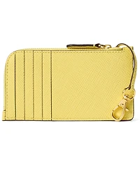 Lauren Ralph Lauren Textured Leather L-Zip Card Case
