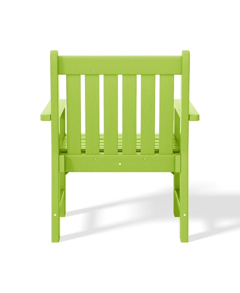 WestinTrends Outdoor Patio Hdpe Adirondack Dining Arm Chairs (Set of