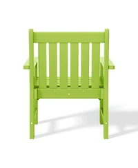 WestinTrends Outdoor Patio Hdpe Adirondack Dining Arm Chairs (Set of