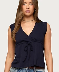 Edikted Women's Rusanna V Neck Babydoll Top