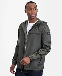 Calvin Klein Men's Logo Hooded Windbreaker