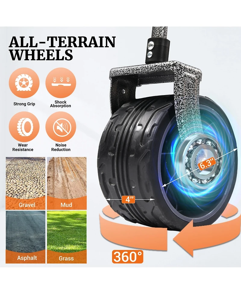 Rainsken Convertible Folding Heavy Duty Wagon Cart