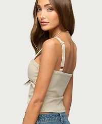 Edikted Women's Karin Cut Out Ribbed Tank Top